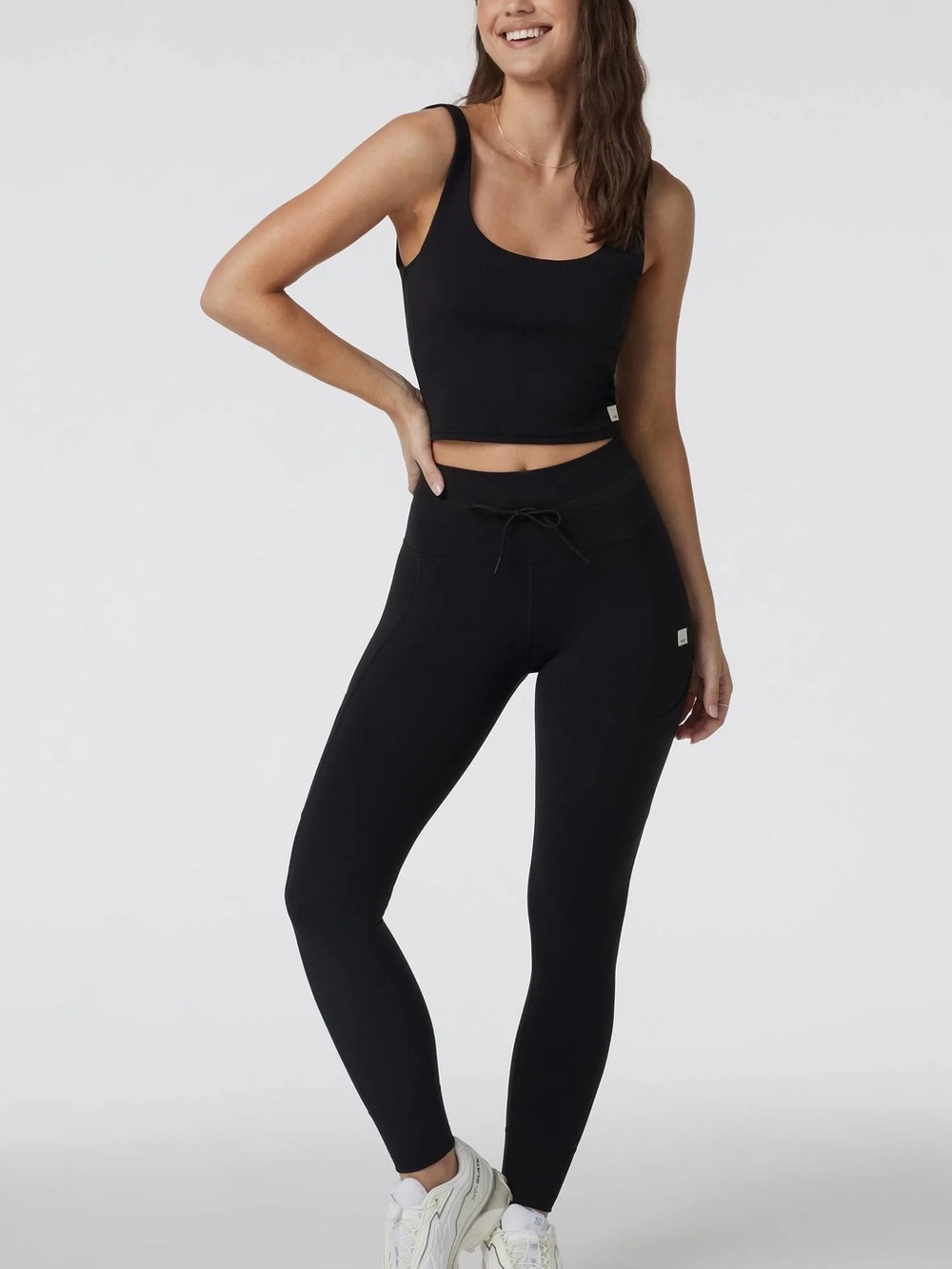 Vuori Black Daily Pocket High Waisted Leggings Size L